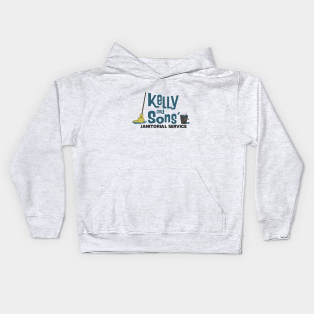 Kelly & Sons' Janitorial Service Kids Hoodie by innercoma@gmail.com